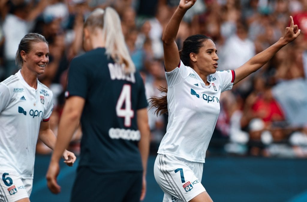 Amel Majri Olympique Lyonnais win 2020 Women's Champions League