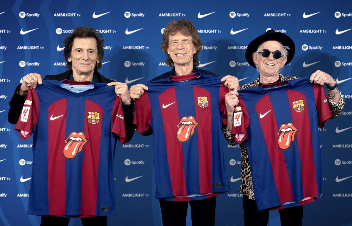 Official Fc Barcelona will wear special 'Rolling Stones' jerseys in El