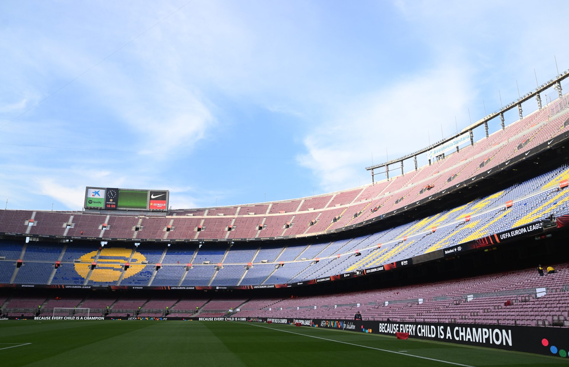 General view inside Spotify Camp Nou