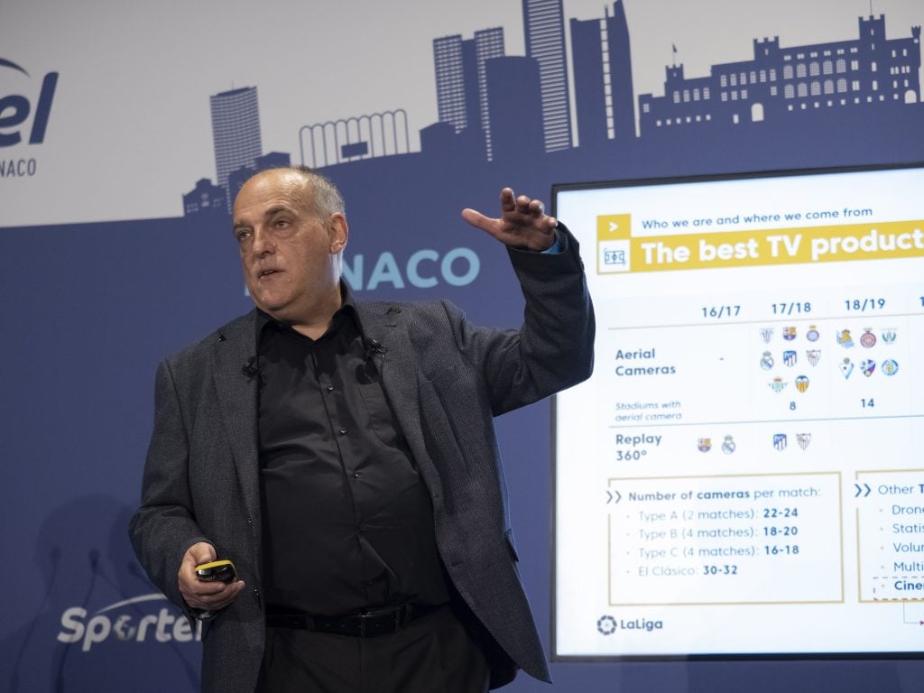 Javier Tebas, presidente da La Liga