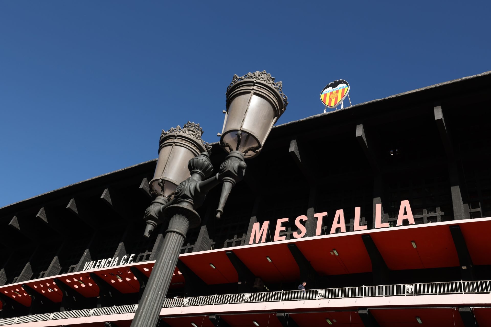 VALENCIA, SPAIN - MARCH 30: General view outside the stadium prior to the LaLiga match between Valencia CF and RCD Mallorca at Estadio Mestalla on March 30, 2025 in Valencia, Spain. (Photo by Clive Brunskill/Getty Images)