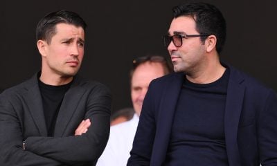 Bojan and Deco, Barcelona executives