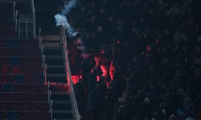 Fans at FC Barcelona v Eintracht Frankfurt