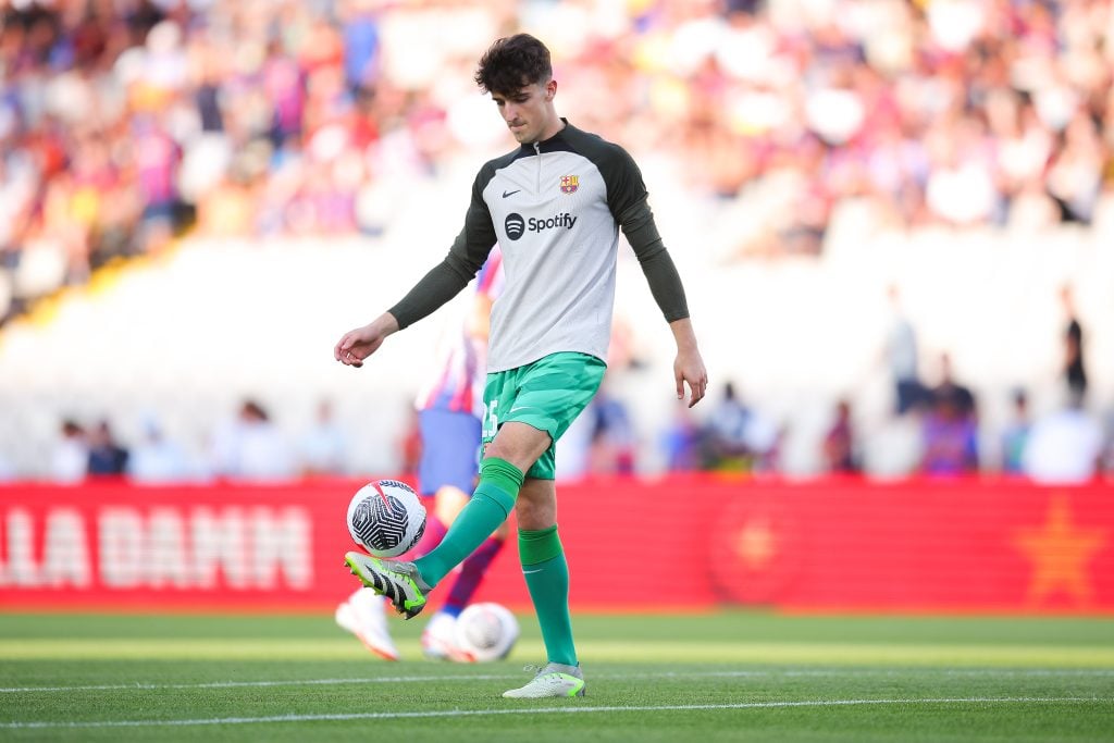 Ander Astralaga of FC Barcelona