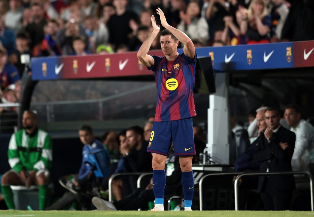 Robert Lewandowski of FC Barcelona
