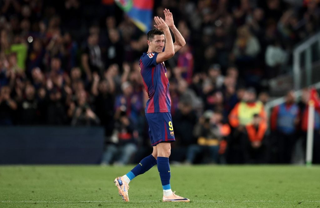 Robert Lewandowski of FC Barcelona