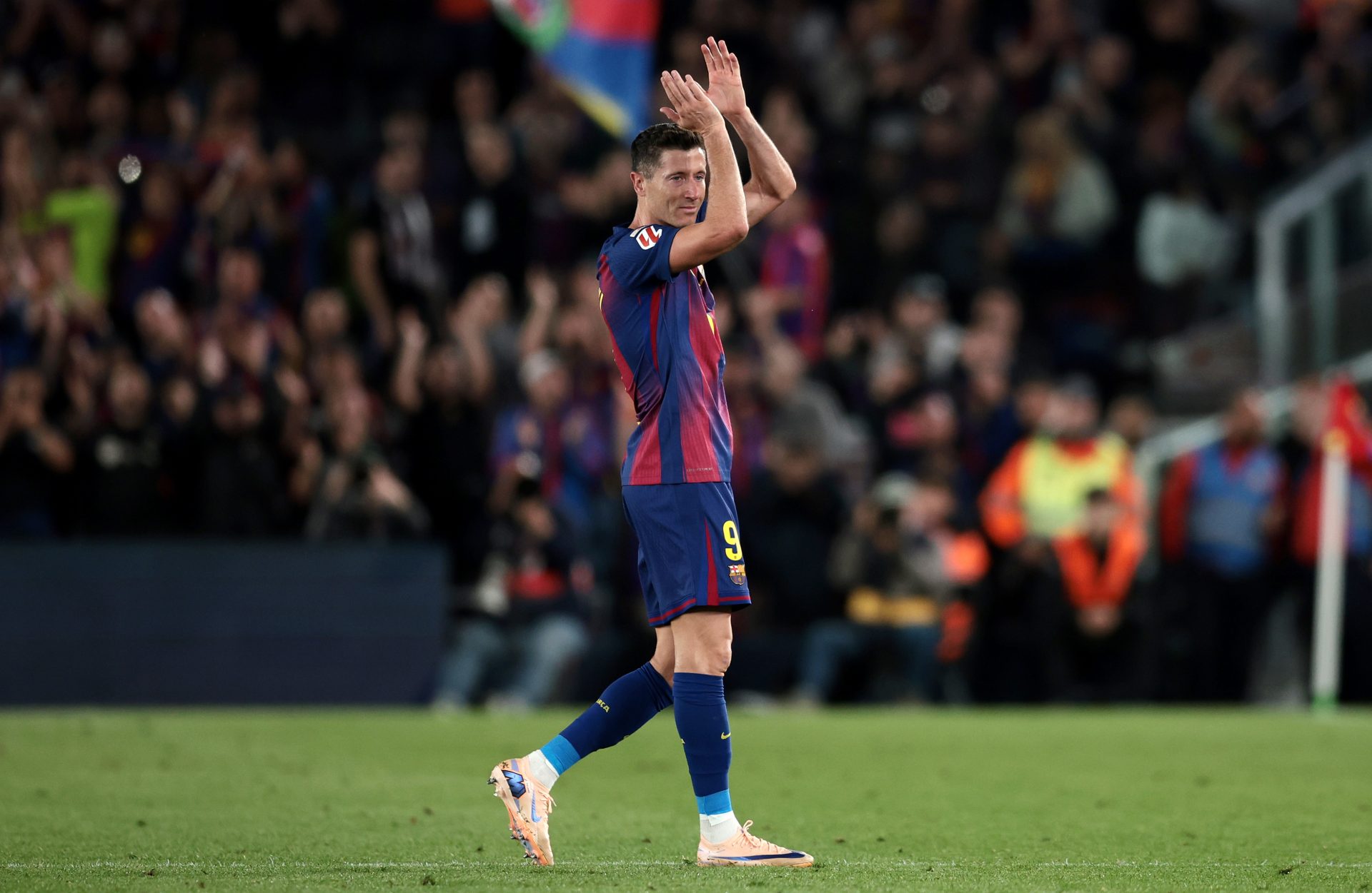 Robert Lewandowski of FC Barcelona
