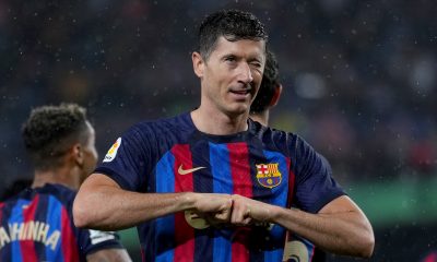 Robert Lewandowski of FC Barcelona