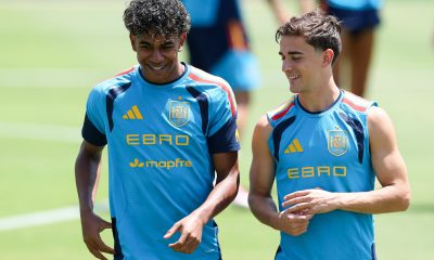 Lamine Yamal and Gavi of Spain