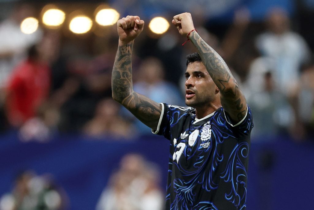 Cristian Romero of Tottenham and Argentina
