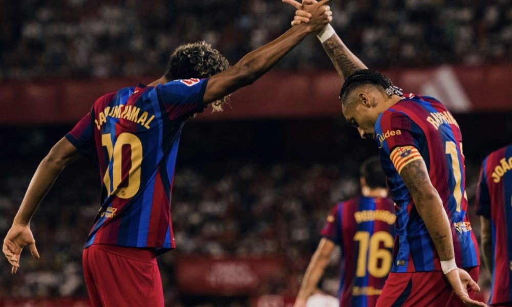 Photo: barcauniversal.com Sevilla 1-3 Barcelona: Raphinha Hat-Trick and Lamine Yamal Seal Perfect Start
