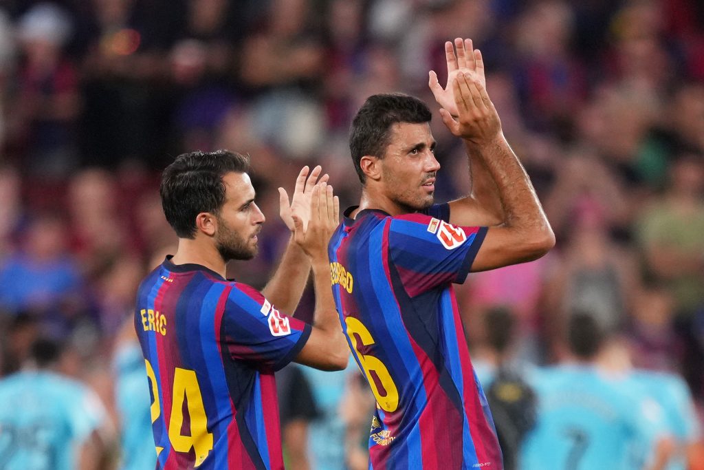 Eric Garcia, Barcelona defender and Rodri, Barcelona midfielder