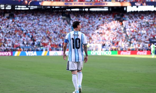 Lionel Messi of Argentina