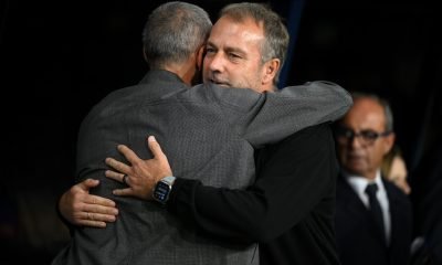 Luis Enrique, Head Coach of Paris Saint-Germain, and Hansi Flick, Head Coach of FC Barcelona