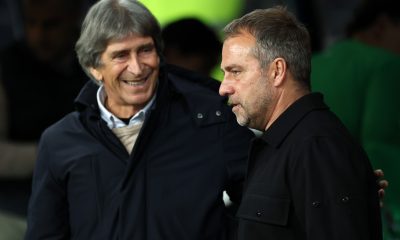 Manuel Pellegrini, Head Coach of Real Betis and Hansi Flick, Head Coach of FC Barcelona