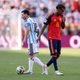 Barcelona legend Lionel Messi and current star Lamine Yamal